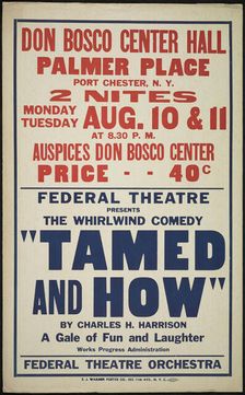 Tamed and How, Port Chester, NY, [1930s]. Creators: Unknown, Charles H Harrison
