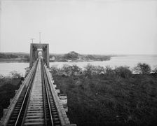 Tamesi Bridge, between 1880 and 1897. Creator: William H. Jackson