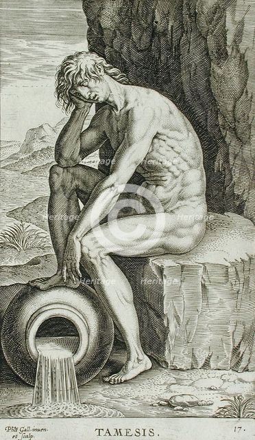 Tamesis, 1586. Creator: Philip Galle.