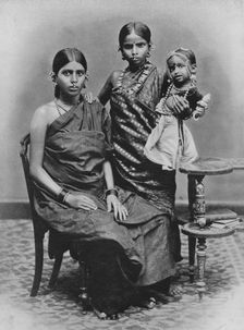 Tamil Ladies with Far and Toe Ornaments c1890, (1910). Artist: Alfred William Amandus Plate