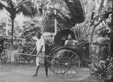 Tamil Lady in Rickshaw c1890, (1910). Artist: Alfred William Amandus Plate