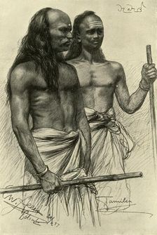 Tamil men, Colombo, Ceylon, 1898. Creator: Christian Wilhelm Allers