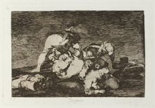 Tampoco.; Los Desastres de la Guerra, Madrid 1863. Creator: Francisco Goya