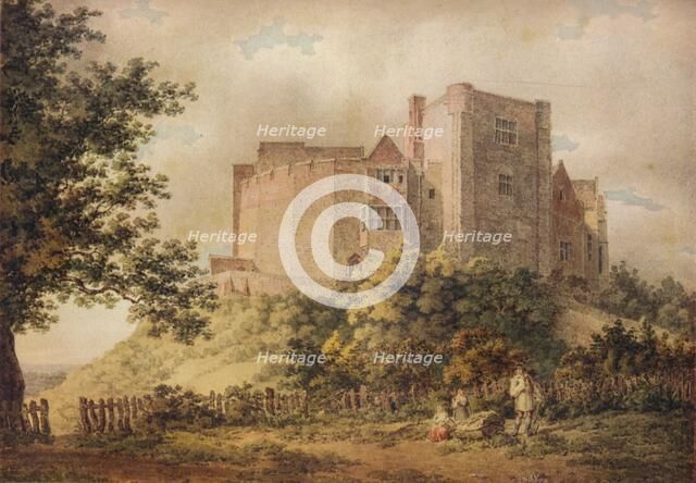 Tamworth Castle, 1799, (1922). Artist: Richard Thomas Underwood