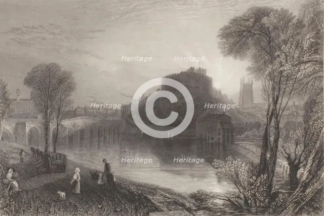 Tamworth Castle, Staffordshire, 1832. Creator: JMW Turner.