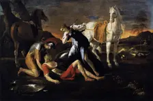 Tancred and Erminia, 1649. Creator: Nicolas Poussin