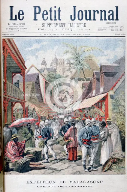 Tananarive (Antananarivo), capital of Madagascar, 1895. Creator: F Meaulle.