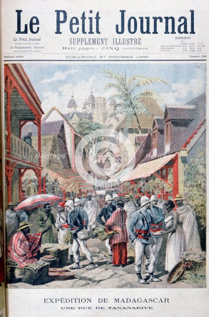 Tananarive (Antananarivo), capital of Madagascar, 1895. Creator: F Meaulle.
