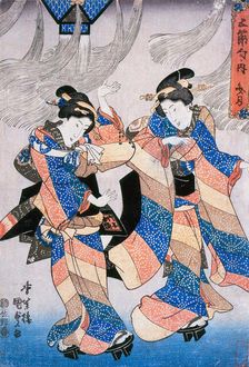 Tanabata Festival Dance, 1830s. Creator: Utagawa Kunisada