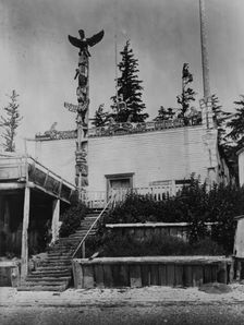 Tanaktak House, Harbeldown Island, c1914. Creator: Edward Sheriff Curtis