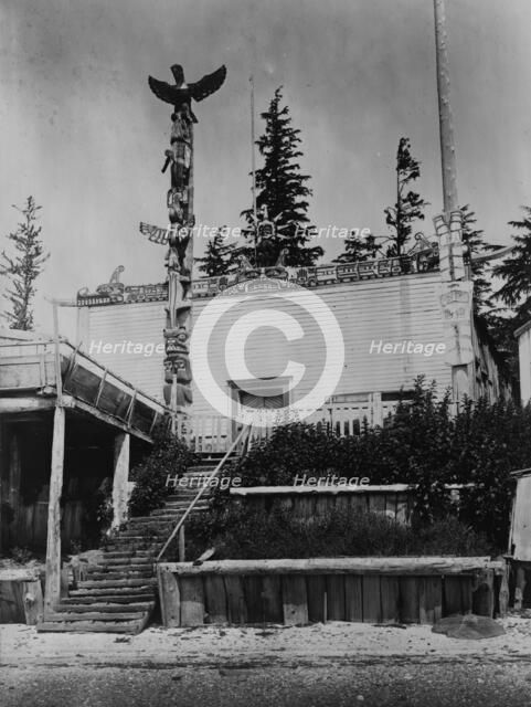 Tanaktak House, Harbeldown Island, c1914. Creator: Edward Sheriff Curtis.