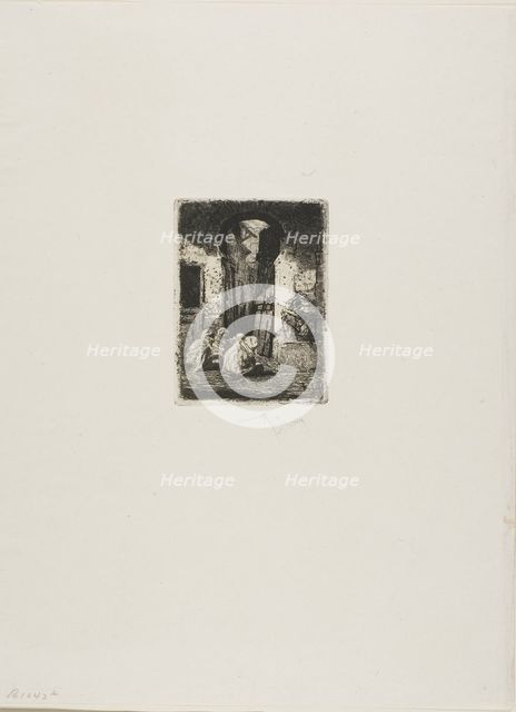 Tanger, Arabes Assis, n.d. Creator: Mariano Jose Maria Bernardo Fortuny y Carbo.