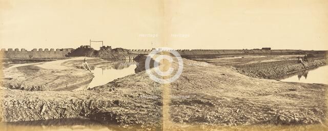 Tangkoo Fort After Its Capture, Showing the French and English Entrance, August 10, 1860, 1860. Creator: Felice Beato.