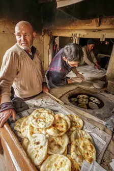 Tandoor bakery, Leh, Ladakh, India, 2023. Creator: Peter Thompson