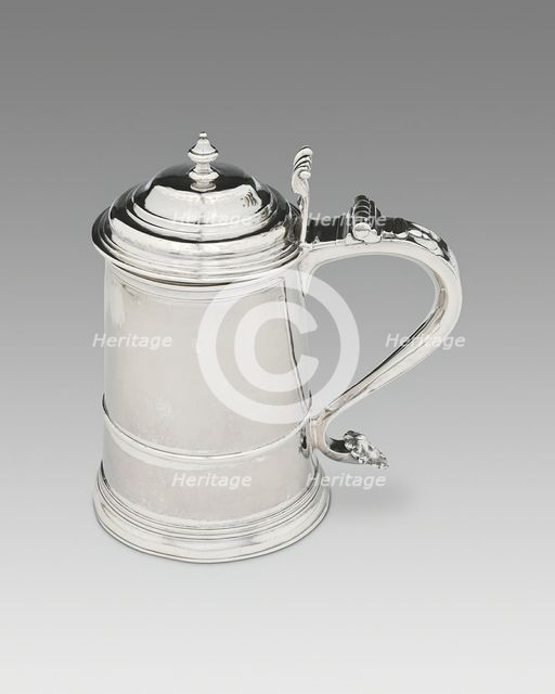 Tankard, 1705/22. Creator: John Coney.