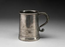 Tankard, 1810/30. Creators: Thomas Danforth Boardman, Sherman Boardman