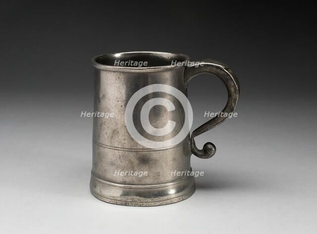Tankard, 1810/30. Creators: Thomas Danforth Boardman, Sherman Boardman.