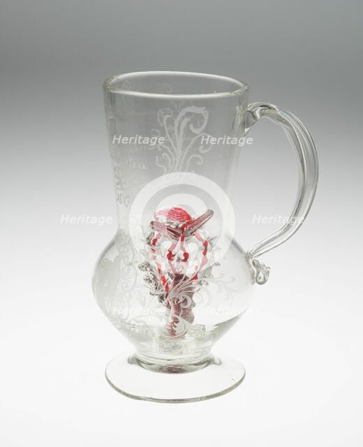 Tankard (Trick Glass), Bohemia, 1740/60. Creator: Unknown.