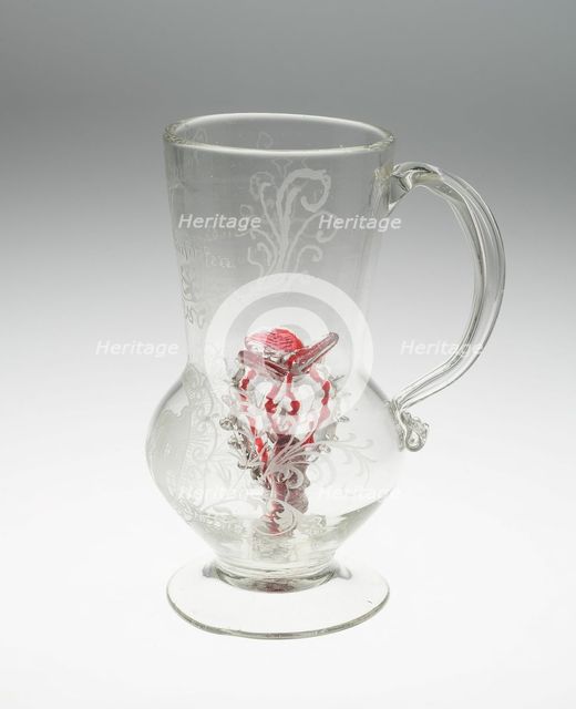 Tankard (Trick Glass), Bohemia, 1740/60. Creator: Unknown.