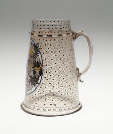Tankard with Mansfeld Arms, Saxony, 1590/1600. Creator: Unknown