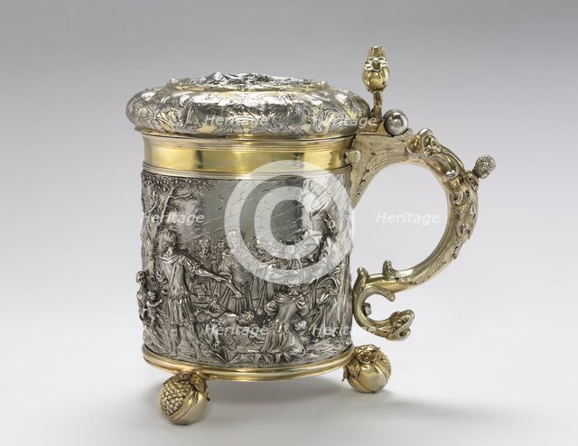 Tankard, c. 1680. Creator: Andreas Brachfeldt (Russian, born Latvia, active 1661-1697).