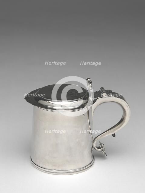 Tankard, c. 1705. Creator: Jeremiah Dummer.
