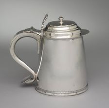 Tankard, c. 1710. Creator: Samuel Vernon (American, 1683-1737)