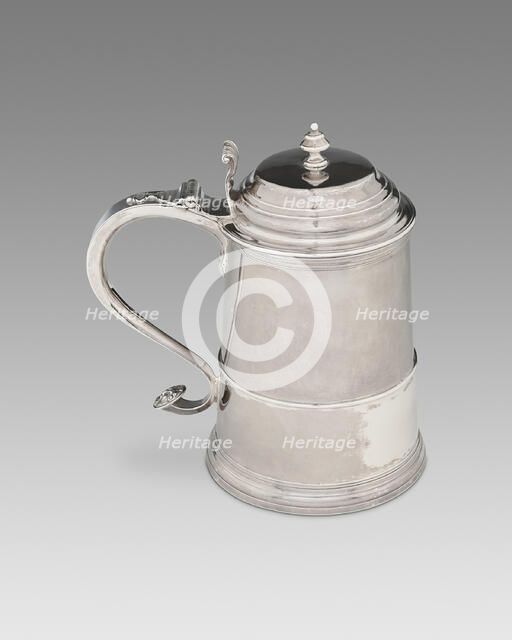 Tankard, c. 1729. Creator: John Burt.