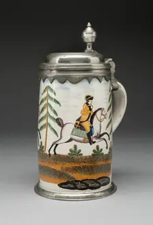 Tankard, Germany, c. 1770. Creator: Period of Johann Georg Weiss Jr