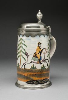Tankard, Germany, c. 1770. Creator: Period of Johann Georg Weiss Jr