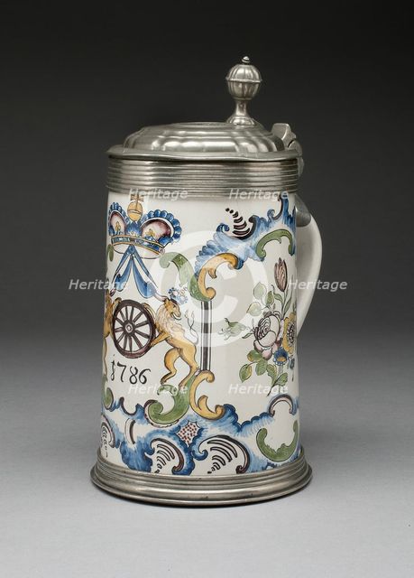 Tankard, Hanau, 1786. Creator: Unknown.