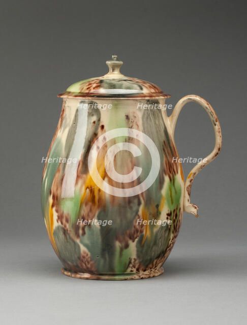 Tankard, Staffordshire, 1760/70. Creator: Staffordshire Potteries.