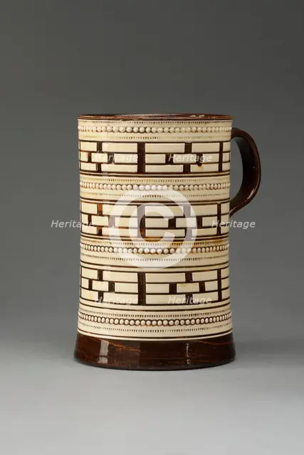 Tankard, Staffordshire, 1760/1800. Creator: Staffordshire Potteries.