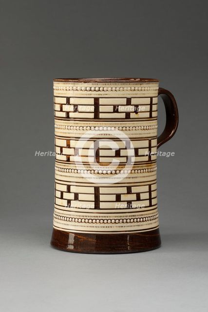 Tankard, Staffordshire, 1760/1800. Creator: Staffordshire Potteries.