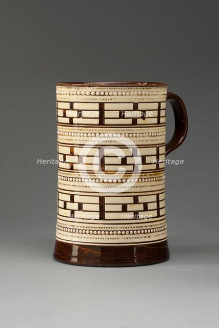 Tankard, Staffordshire, 1760/1800. Creator: Staffordshire Potteries.
