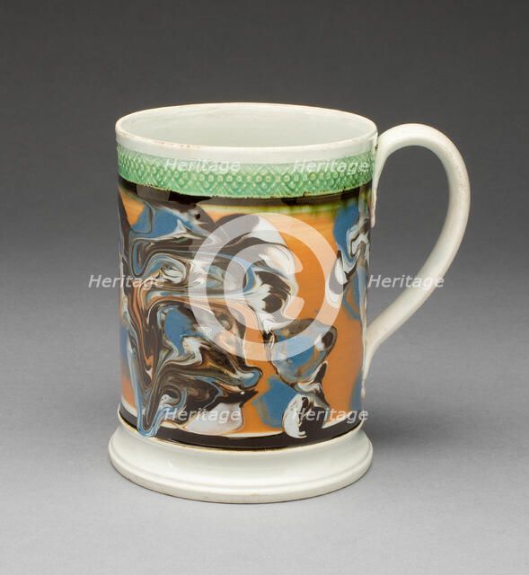 Tankard, Staffordshire, c. 1810. Creator: Staffordshire Potteries.