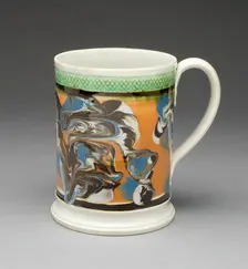 Tankard, Staffordshire, c. 1810. Creator: Staffordshire Potteries