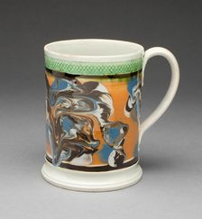 Tankard, Staffordshire, c. 1810. Creator: Staffordshire Potteries