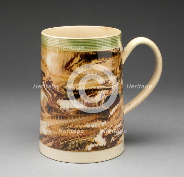 Tankard, Staffordshire, c. 1810. Creator: Staffordshire Potteries.