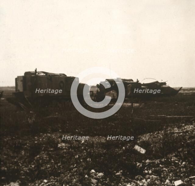 Tanks, Juvincourt, northern France, c1914-c1918. Artist: Unknown.
