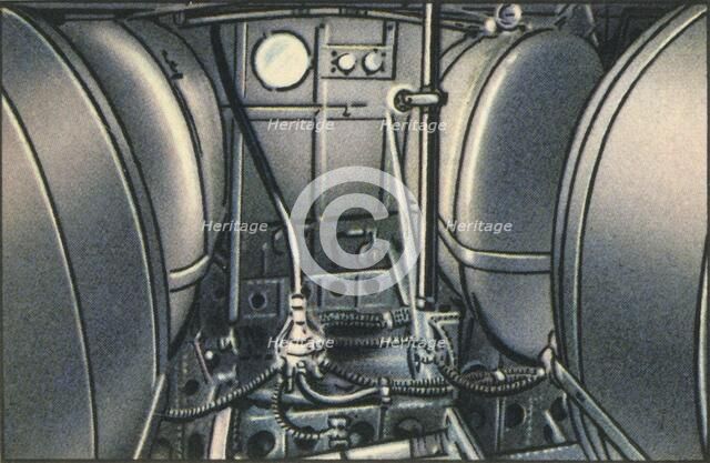 Tanks on board the Dornier Wal flying boat, 1920s, (1932). Creator: Unknown.