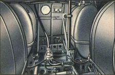 Tanks on board the Dornier Wal flying boat, 1920s, (1932). Creator: Unknown