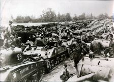 Tanks of the French 2nd Armored Division, Normandy, 1944. Creator: Unknown