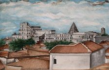 Tanjore: The royal palace, (between 1800 and 1899?). Creator: Unknown