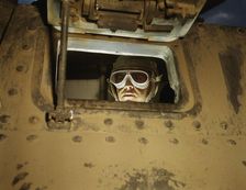 Tank driver, Ft. Knox, Ky., 1942. Creator: Alfred T Palmer