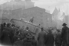 Tank in New York Court House excavation, 1 Mar 1918. Creator: Bain News Service