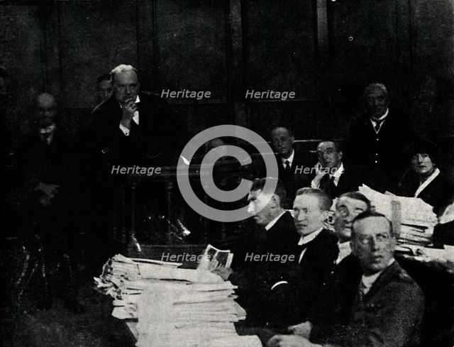 'Tank Inquiry at Lincoln's Inn', c1919, (1945). Creator: Unknown.