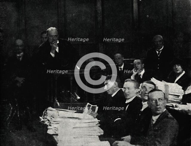 'Tank Inquiry at Lincoln's Inn', c1919, (1945). Creator: Unknown.