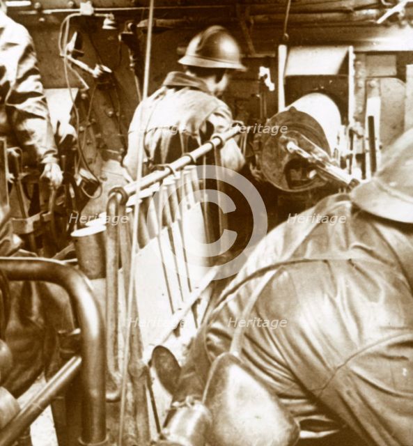 Tank interior, c1914-c1918. Artist: Unknown.