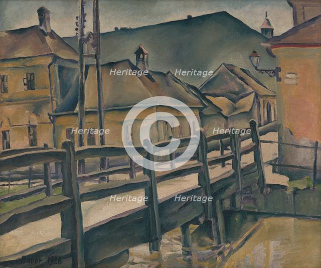 Tannery Street in Kosice, 1928. Creator: Konstantin Bauer.